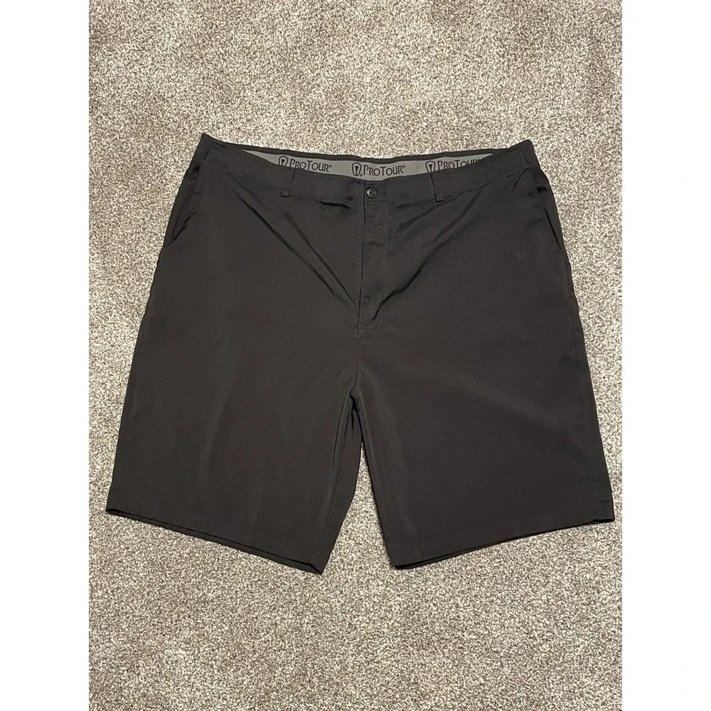 Mens Pro Tour Golf‎ Shorts Stretch Black Lightweight Athletic Performance 46